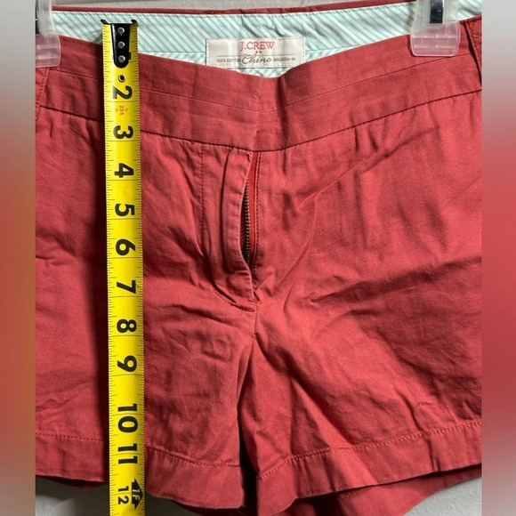 J.Crew Women Chino Broke-in Red/Orange Shorts Size 8. - Picture 5 of 8